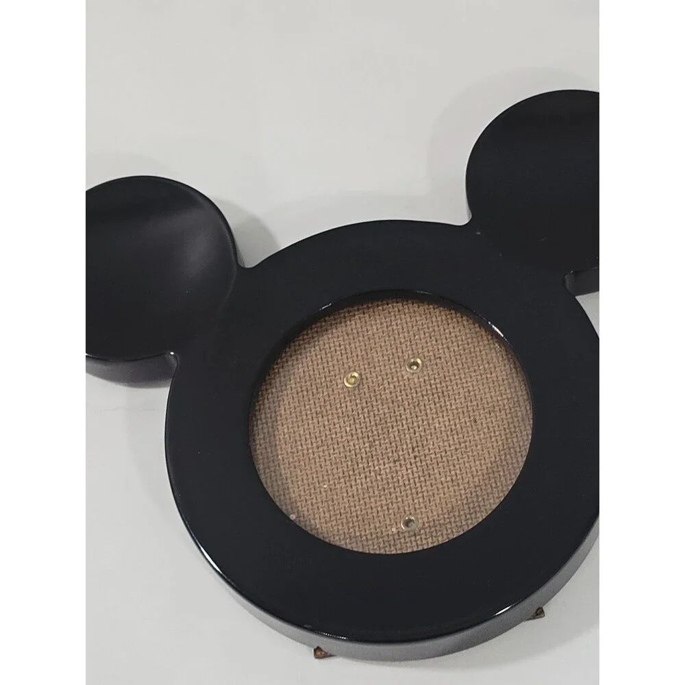 Walt Disney World Mickey Mouse Ears Round Picture Frame Pre-Owned